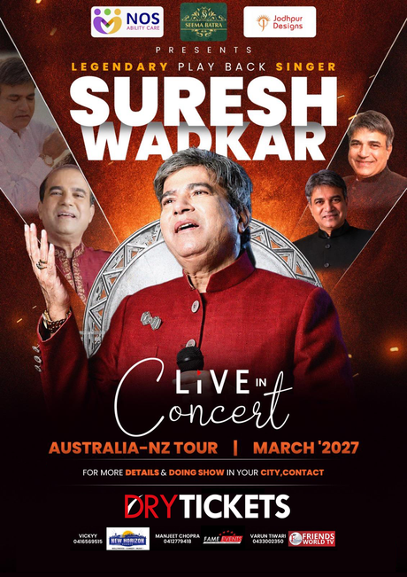 Legendary Playback Singer - Suresh Wadkar AUS-NZ Tour 2027