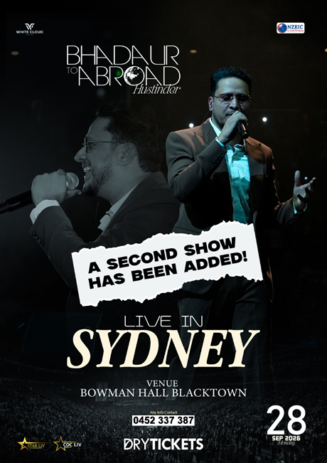 Hustinder Bhadaur to Abroad - Live In Sydney 2nd Show 2026