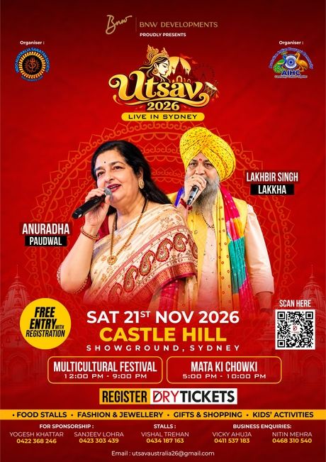 Utsav 2026 - Live In Sydney