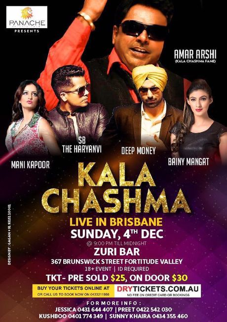 Kala Chashma Live In Brisbane 2016