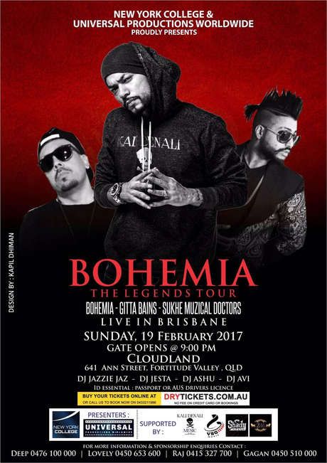 The Legend Bohemia Live In Brisbane 2017