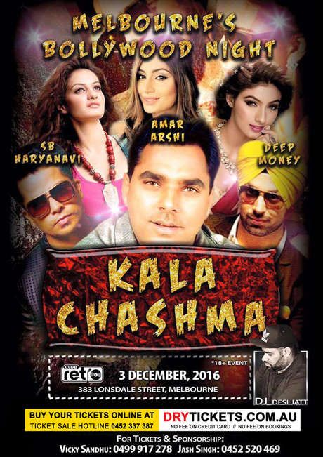 Melbourne Bollywood Night - KALA CHASHMA