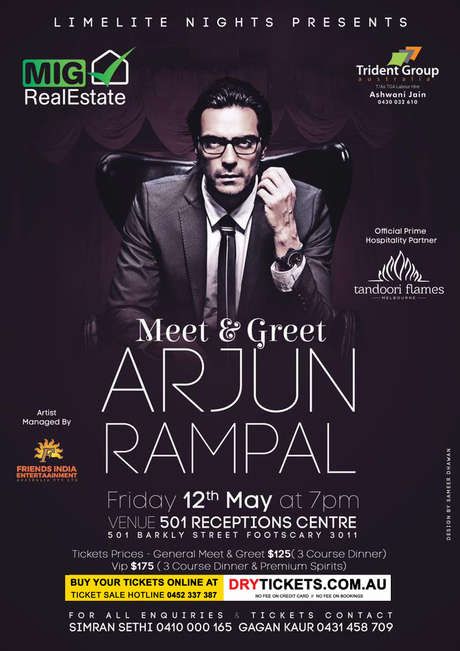 Meet & Greet Arjun Rampal In Melbourne