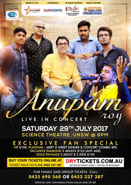 Anupam Roy Performing Live With Full Band & Shwapnil Shojib Live In Sydney