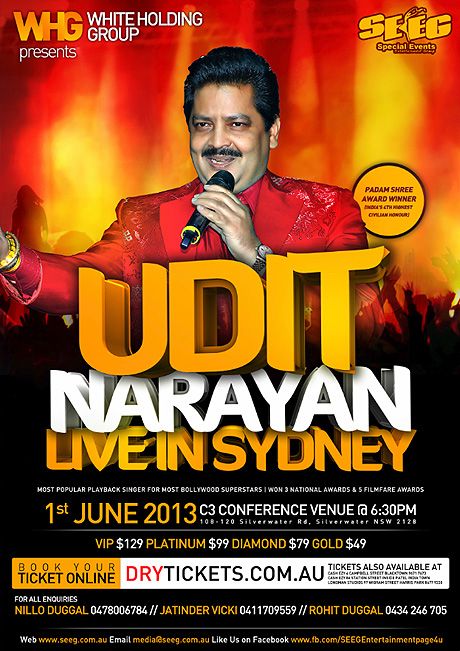 Udit Narayan Live In Sydney