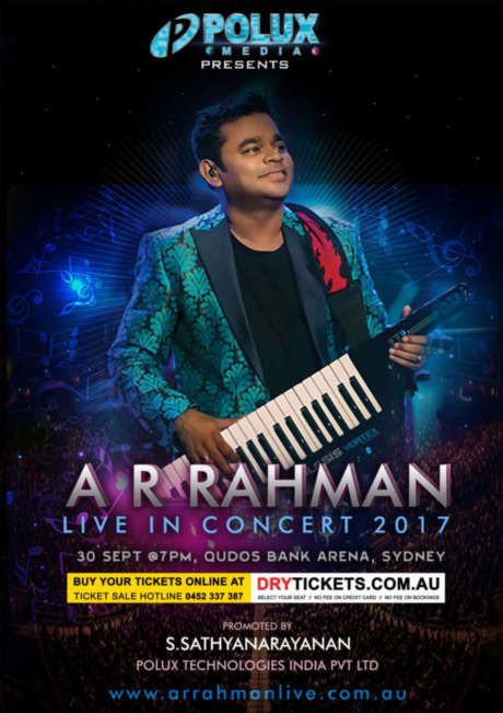 A R Rahman Live In Concert Sydney 2017