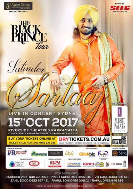 The Black Prince Tour - Satinder Sartaaj Live In Sydney 2017