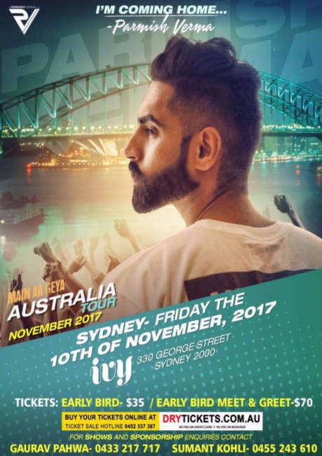 Main Aa Geya - Parmish Verma In Sydney 2017