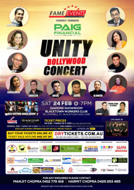 Unity Bollywood Concert 2018