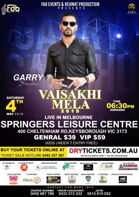 Vaisakhi Mela 2019 - Garry Sandhu Live In Melbourne