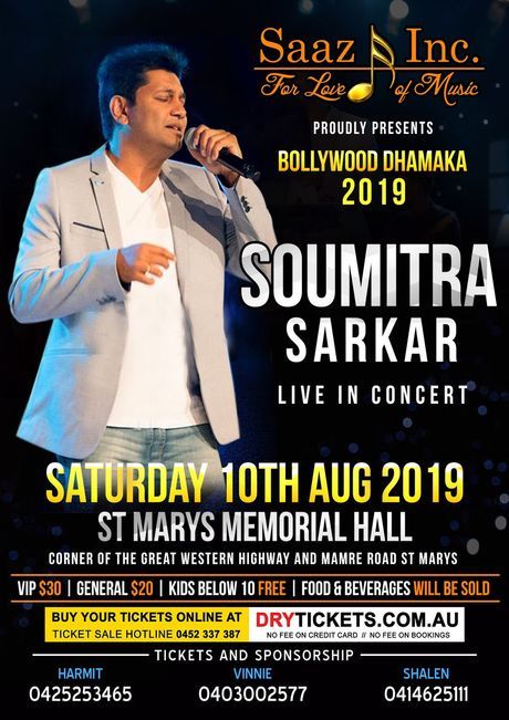 Bollywood Dhamaka 2019 - Soumitra Sarkar Live In Concert
