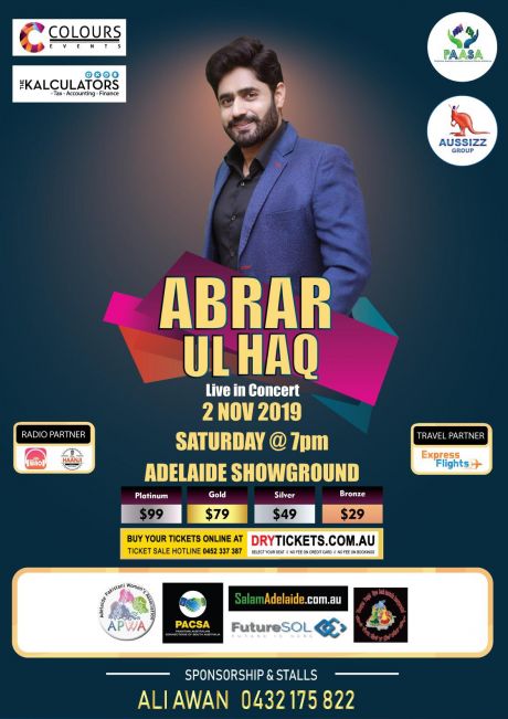 Abrar-ul-Haq Live In Concert Adelaide 2019