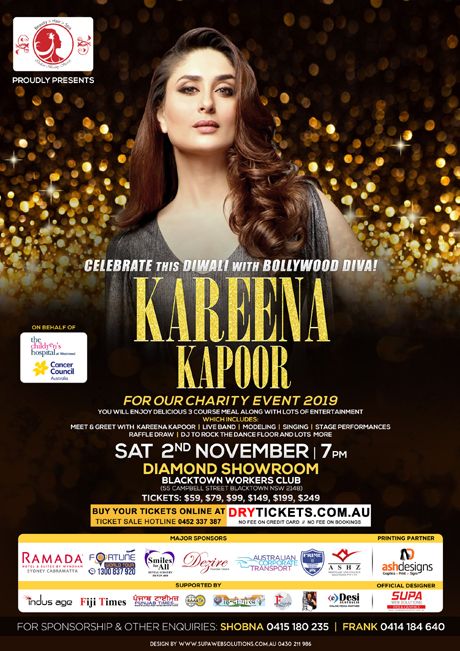 Kareena Kapoor - Charity Event Sydney 2019