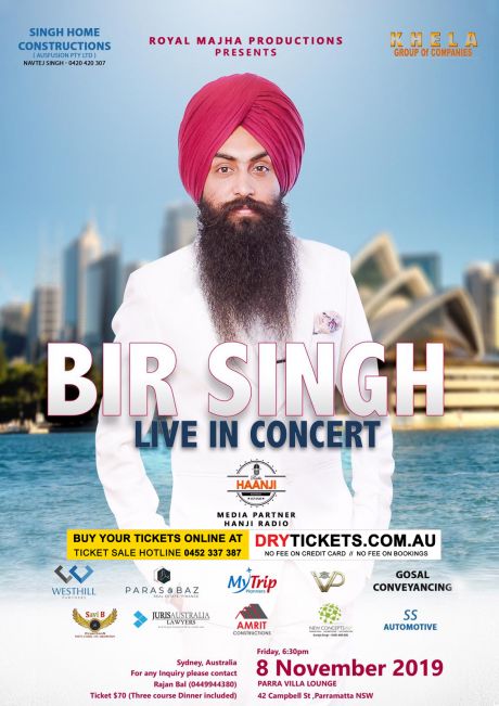 Bir Singh Live in Concert Sydney 2019