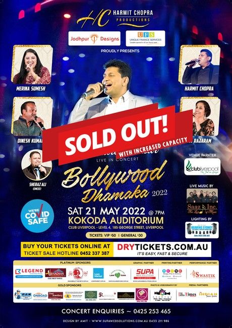 Bollywood Dhamaka 2022 Live In Concert Sydney