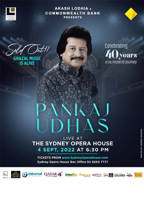 Ghazal Maestro Pankaj Udhas Performing Live In Concert Sydney