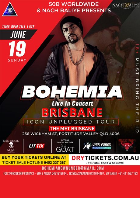 Bohemia Live In Concert Brisbane