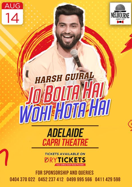 Jo Bolta Hai Wohi Hota Hai by Harsh Gujral In Adelaide