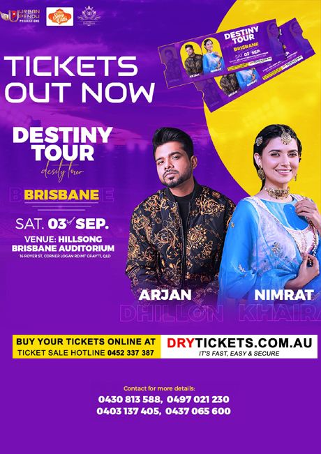 Destiny Tour By Nimrat Khaira & Arjan Dhillon Live In Concert Brisbane