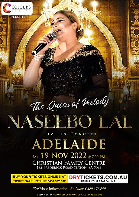 The Melody Queen Naseebo Lal Live in Concert Adelaide