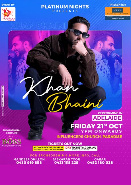 Khan Bhaini Performing Live In Adelaide
