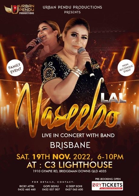 The Melody Queen Naseebo Lal Live in Concert Brisbane