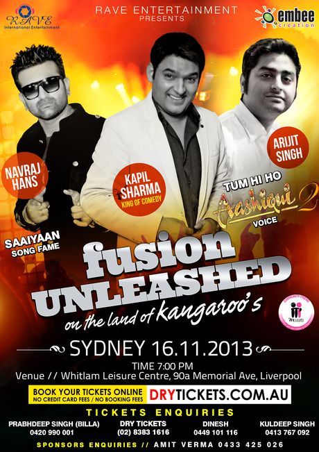 Fusion Unleashed Kapil Sharma in Sydney