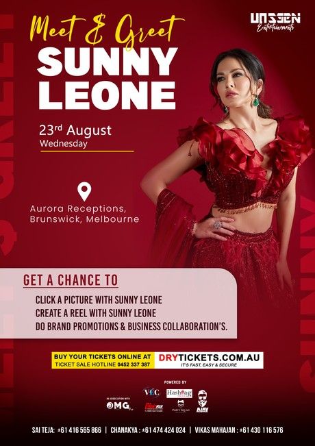 Meet & Greet - Sunny Leone Melbourne 2023