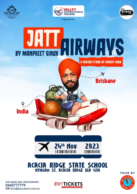 JATT AIRWAYS By Manpreet Singh Live In Brisbane