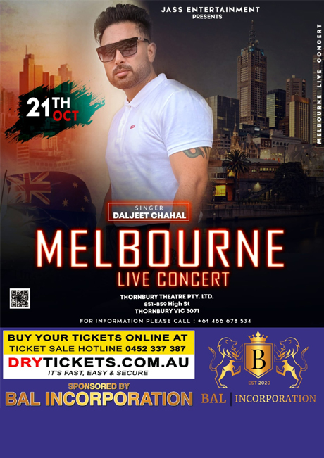 Daljeet Chahal Live In Concert Melbourne