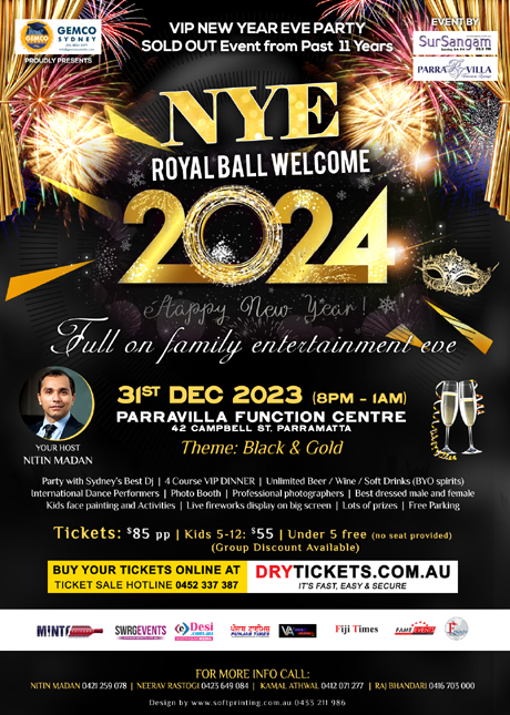 NYE Royal Ball Welcome 2024
