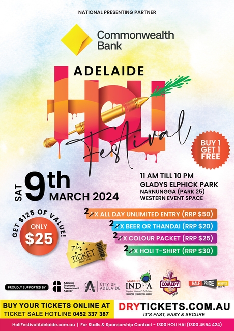 Holi Festival Adelaide - Day 1 VIP Ticket