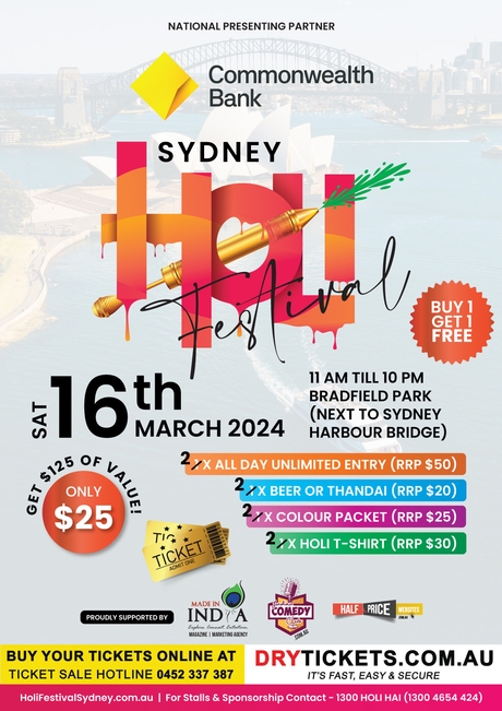 Holi Festival Sydney - Day 1 VIP Ticket