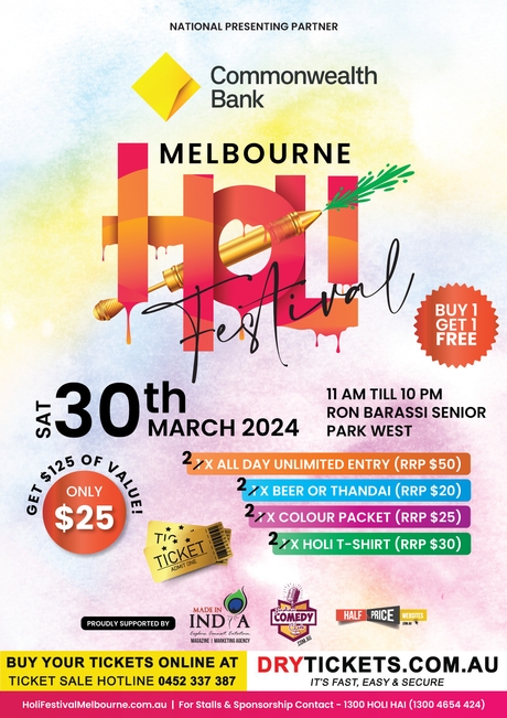 Holi Festival Melbourne - Day 2 VIP Ticket