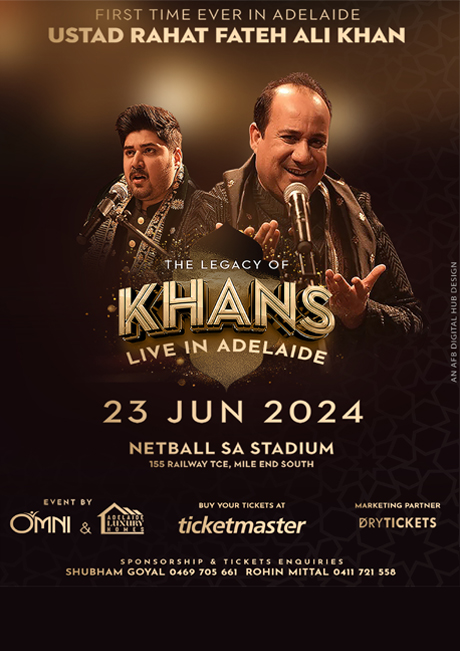 The Legacy of KHANS - Ustad Rahat Fateh Ali Khan Live In Concert Adelaide