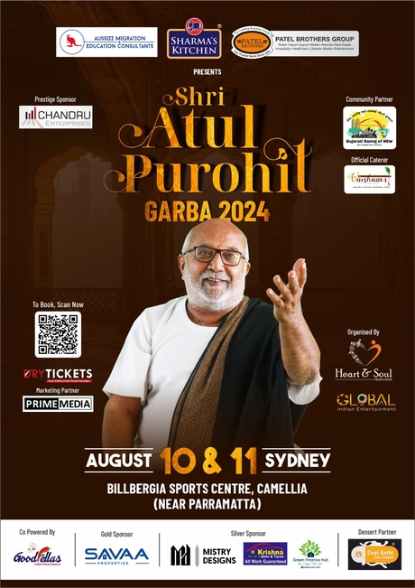 Shri Atul Purohit - GARBA 2024 Sydney (Sunday)