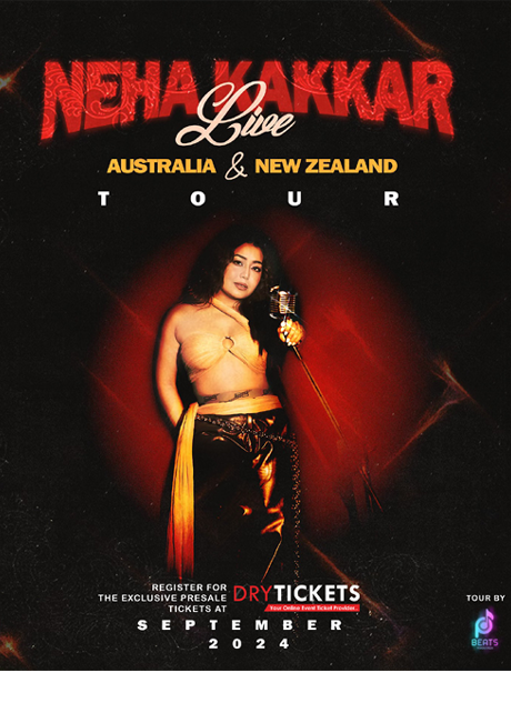 Neha Kakkar Australia/New Zealand Tour Sept 2024