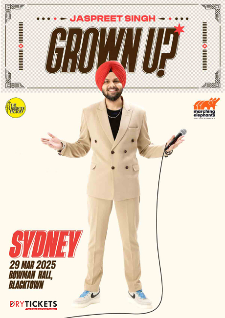 Grown Up! Standup Comedy Show by Jaspreet Singh Live in Sydney 2025