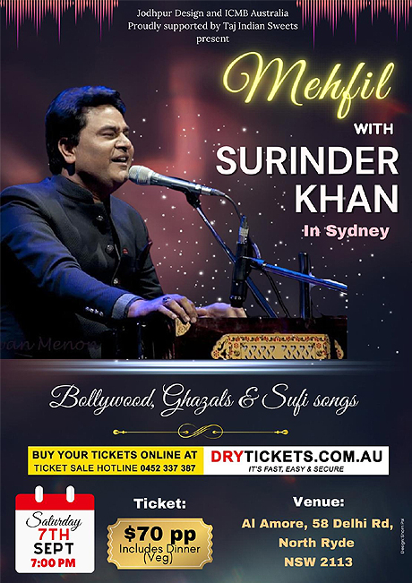 Mehfil with Surinder Khan - Live in Concert Sydney 2024