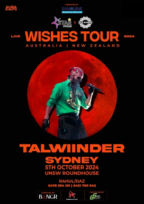 WISHES TOUR 2024 - Talwiinder Live In Sydney