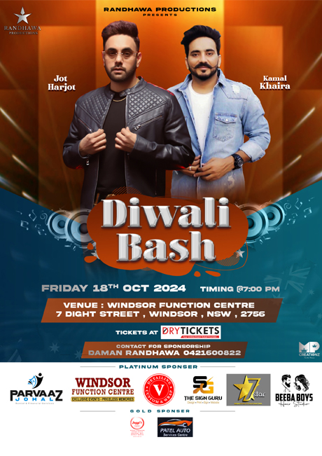 Diwali Bash - Jot Harjot & Kamal Khaira Live In Sydney