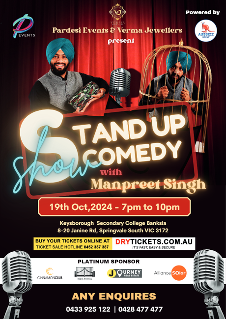 Stand Up Comedy Show with Manpreet Singh In Melbourne