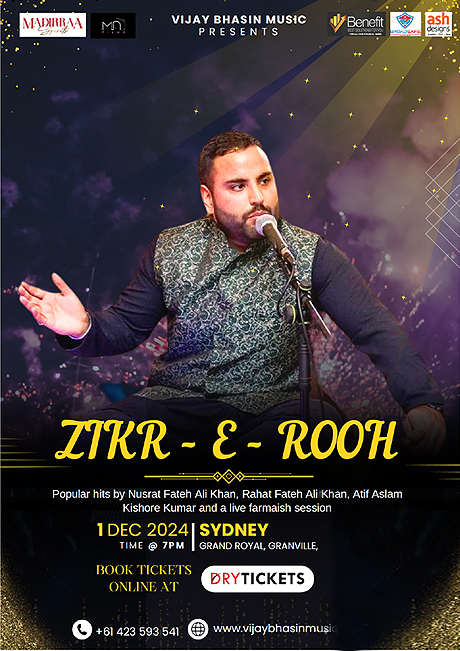 Zikr-e-Rooh Qawwali Night Live in Sydney by Vijay Bhasin 2024