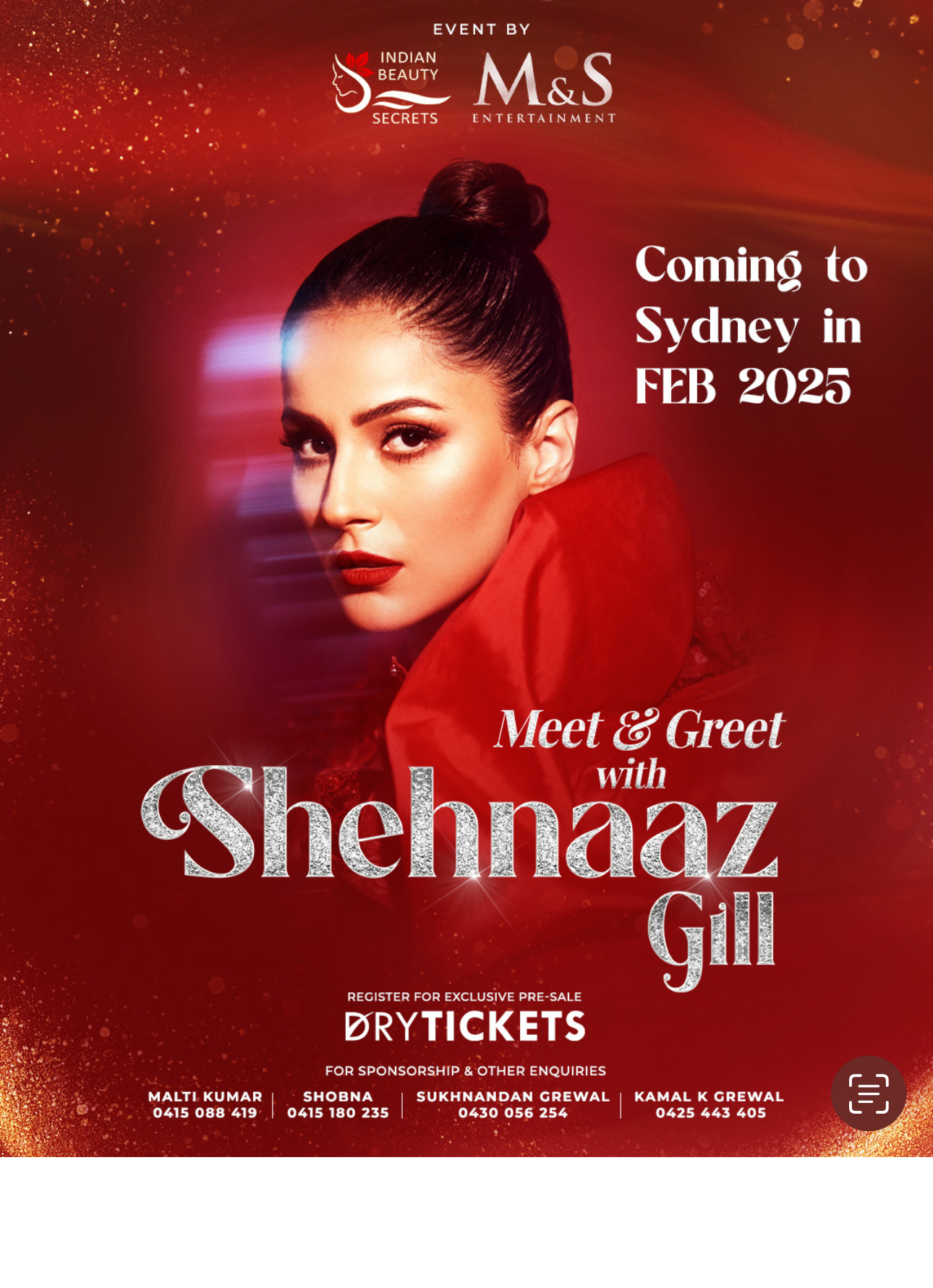 Meet & Greet with Shehnaaz Gill Live in Sydney 2025