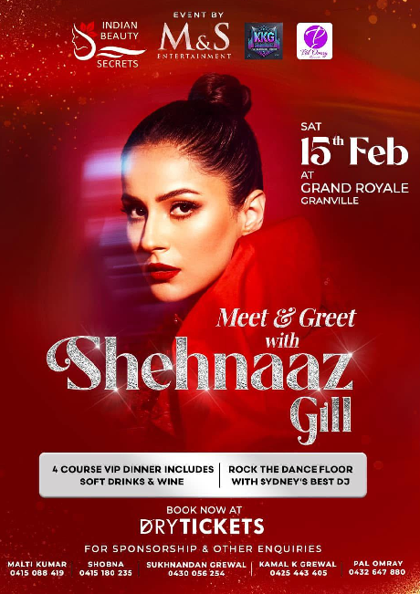 Meet & Greet with Shehnaaz Gill Live In Sydney 2025