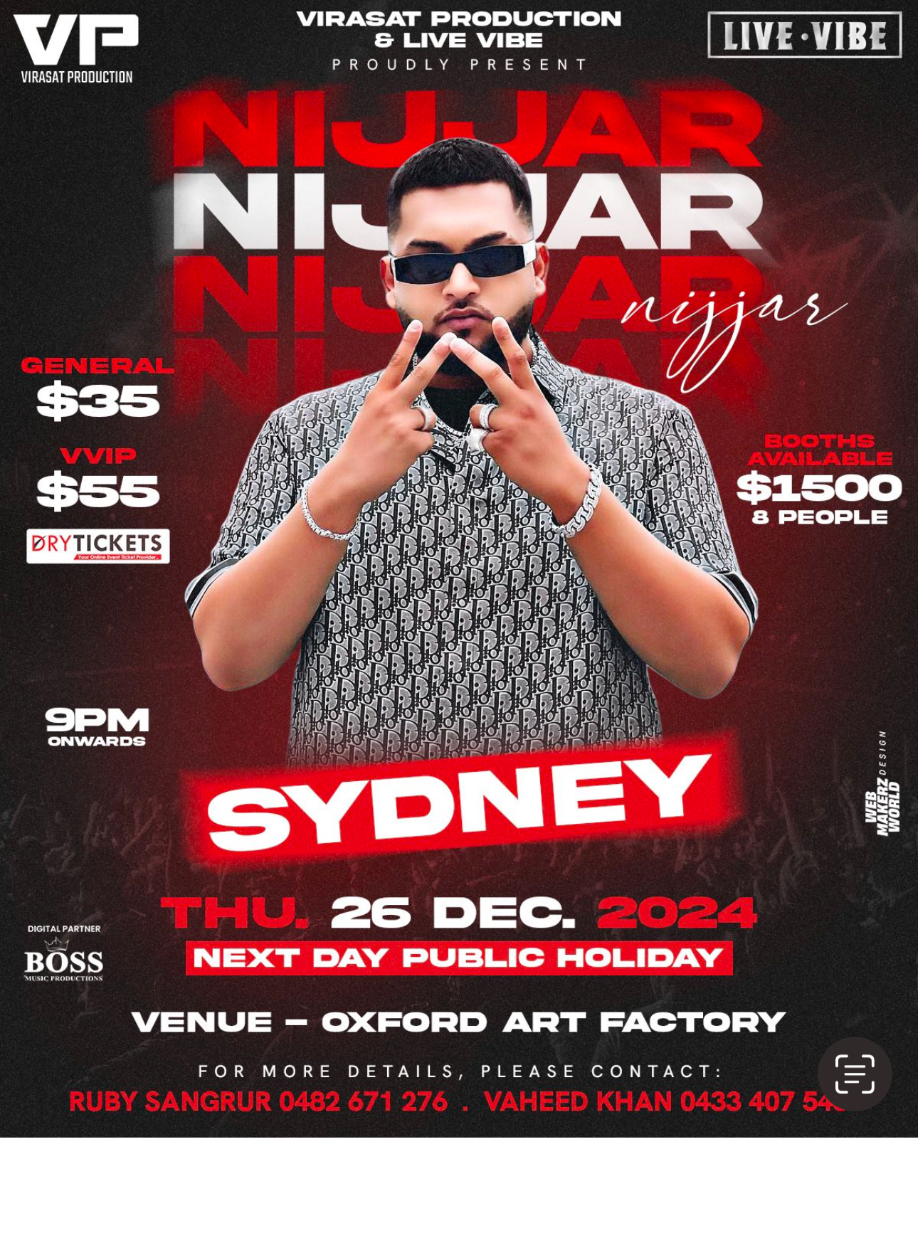 Nijjar Live in Sydney 