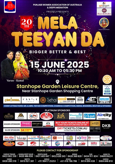 Mela Teeyan Da In Sydney 2025