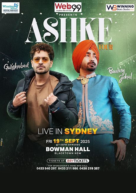 Ashke Tour by Gurshabad and Bunny Johal Live in Sydney Concert 2025