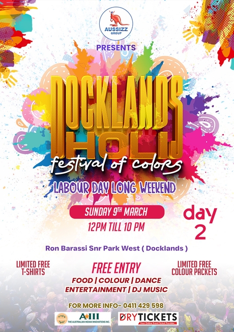 Docklands Holi Festival of Colors - Melbourne Day 2