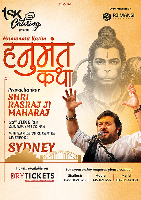 Hanumant Katha - Live in Sydney by Pravachankar Shri Rasraj ji Maharaj 2025